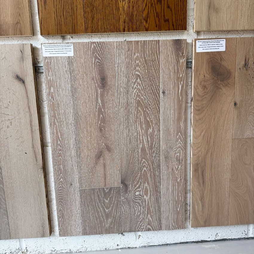 Boston Engineered Real Wood French Oak Smoked & Limed Lacquered
